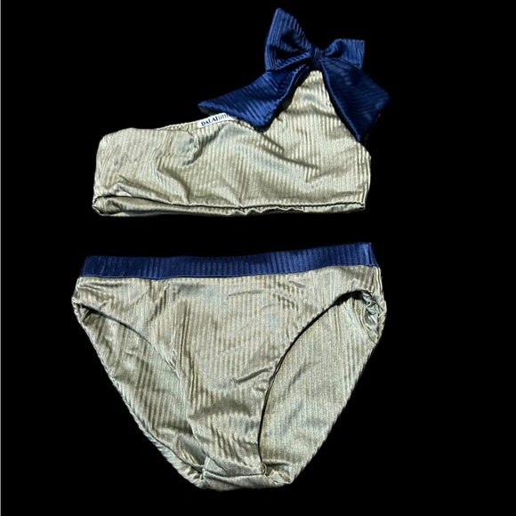 DALAI WEAR****Green and Blue One-Shoulder Bikini Set***Size 8 $89 - Picture 3 of 6